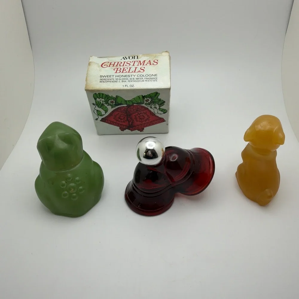 Avon Christmas Bells F & Field Flowers F & Emerald Prince Sweet Honesty Cologne
